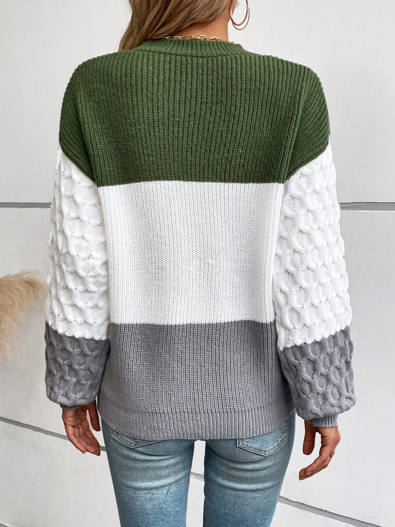 Cotton Regular Fit Casual Crew Neck Sweater