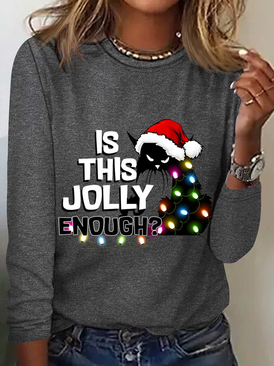 Cat Christmas Funny Long sleeve shirt