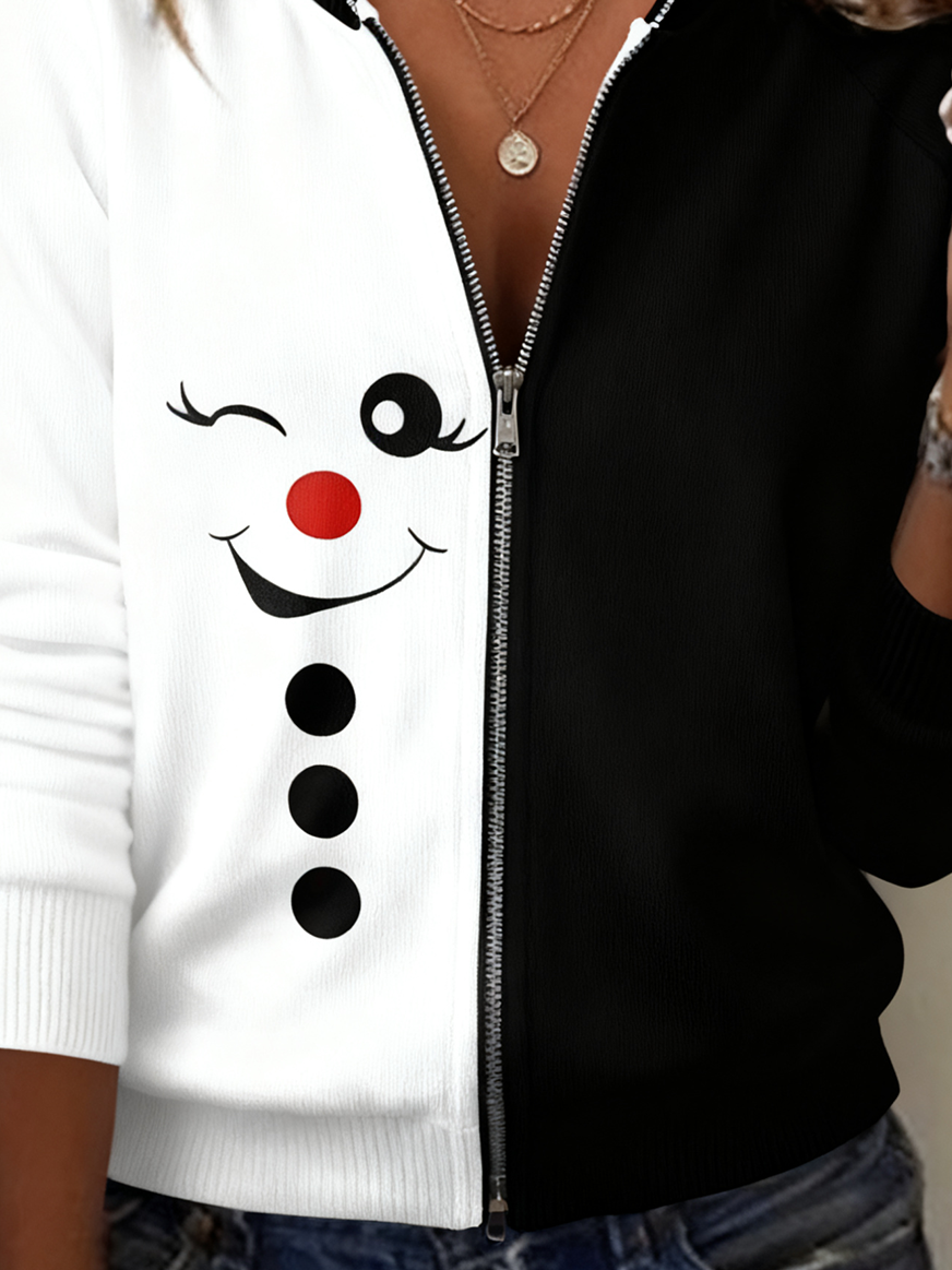 Christmas Simple Loose Wool/Knitting Cardigan