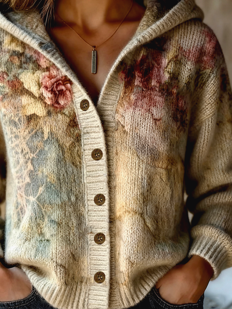 Loose Hoodie Wool/Knitting Casual Cardigan