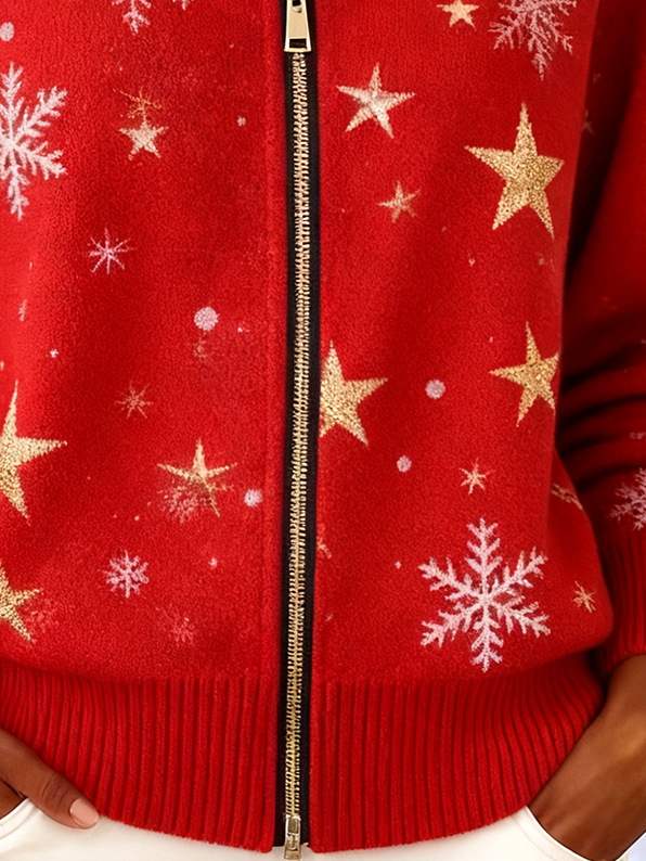 Christmas Wool/Knitting Others Casual Cardigan