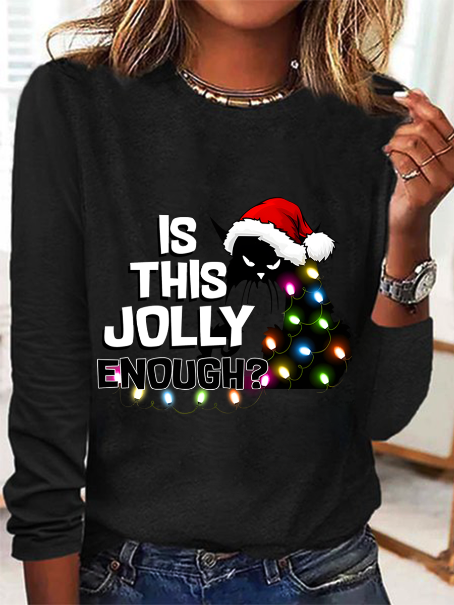 Cat Christmas Funny Long sleeve shirt