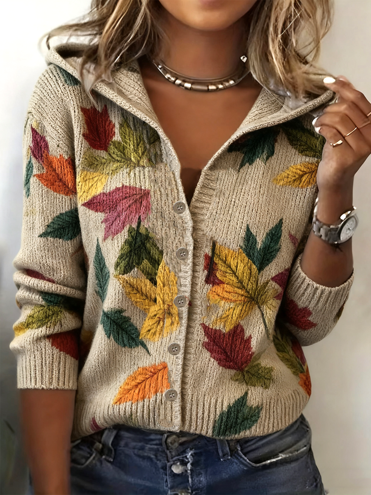 Simple Hoodie Wool/Knitting Cardigan