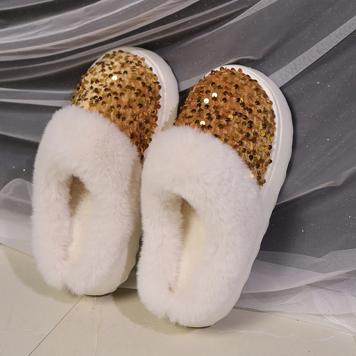 All Season Casual Fabric House Slippers