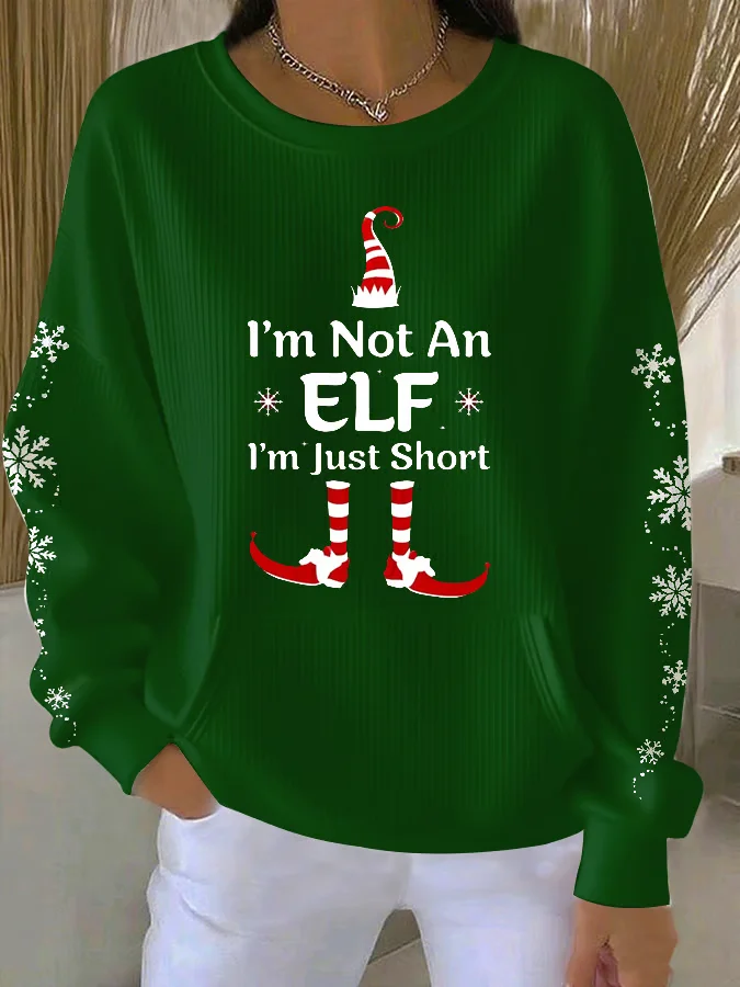 Crew Neck Casual Christmas Sweatshirt