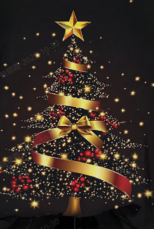 Gradual Ribbon Christmas Tree Christmas Casual Sweatshirt