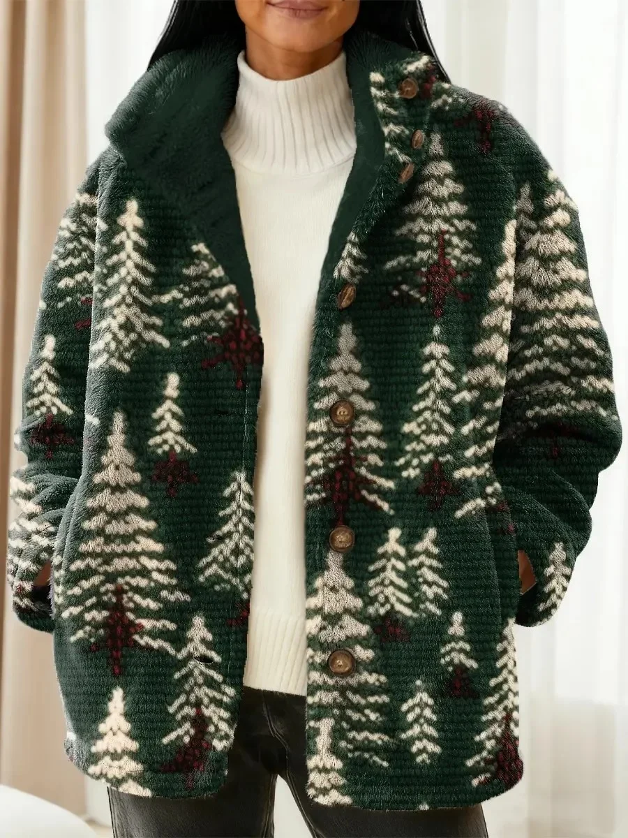 Flannel Boho Loose Teddy Jacket