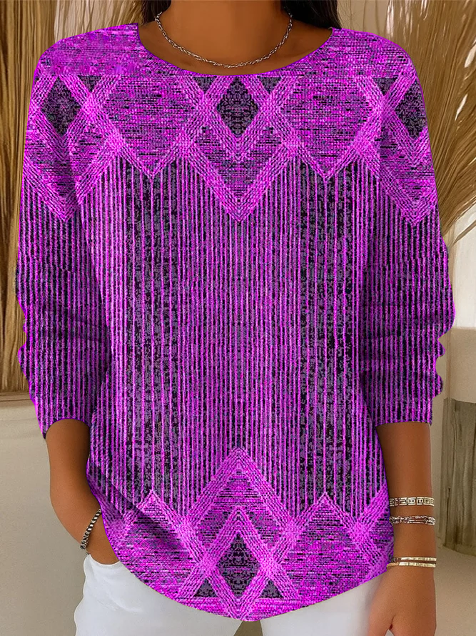 Casual Abstract Sweater