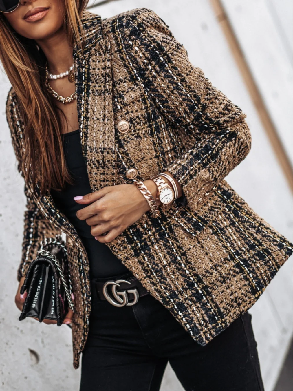 Others Color Block Dressy Regular Fit Blazer