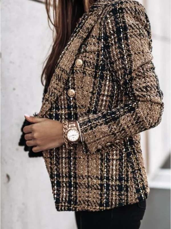 Others Color Block Dressy Regular Fit Blazer