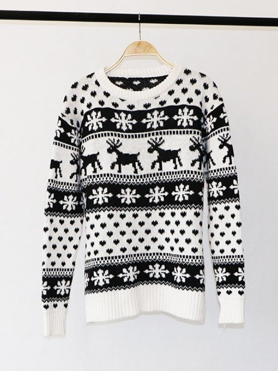 Loose Christmas Elk Casual Sweater