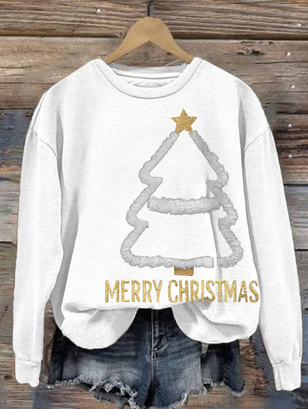 Women'S Casual Faith Print Sweatshirt