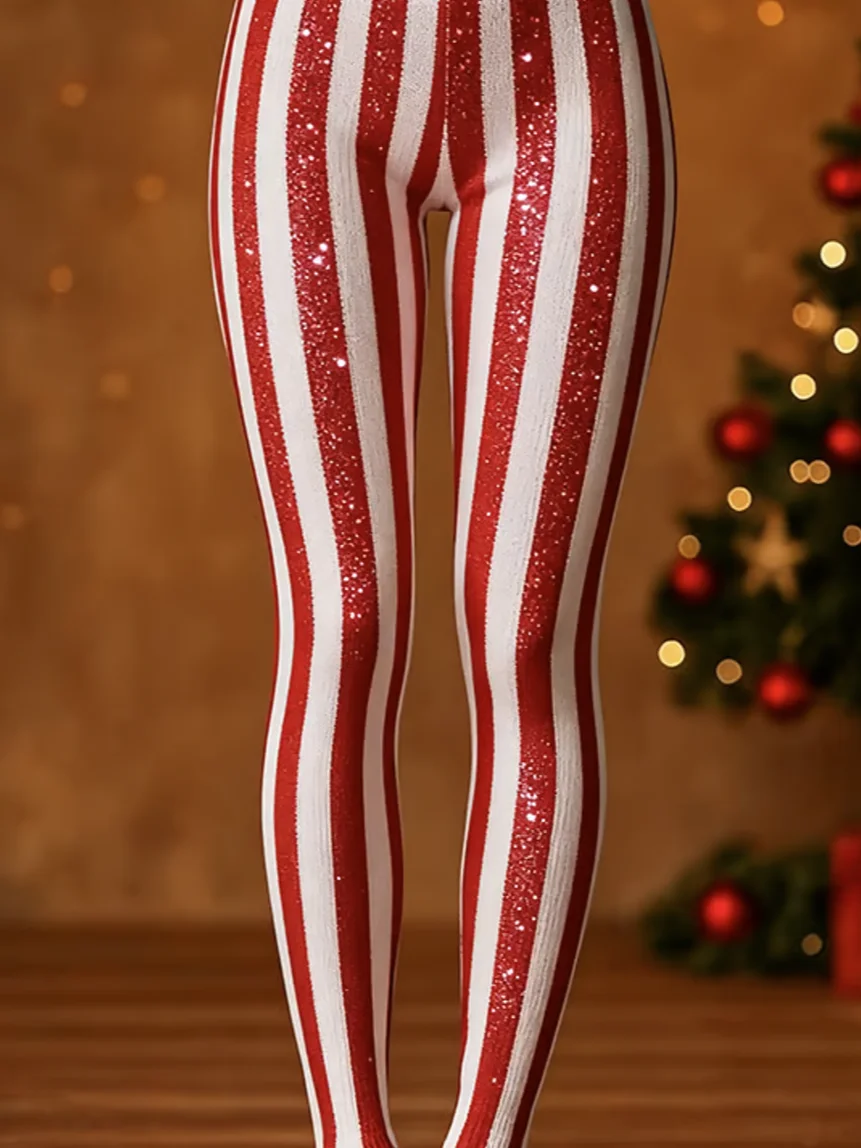 Fluff/Granular Fleece Fabric Vintage Leggings