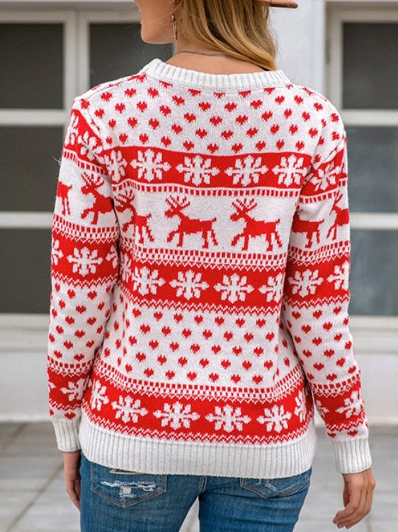 Loose Christmas Elk Casual Sweater
