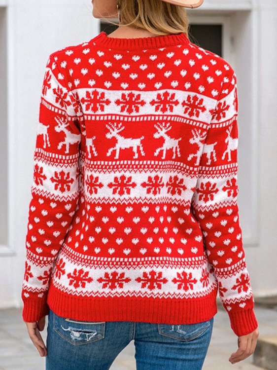 Loose Christmas Elk Casual Sweater