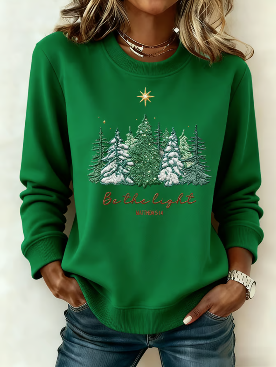 Women's Christmas Faith Print Hoodie