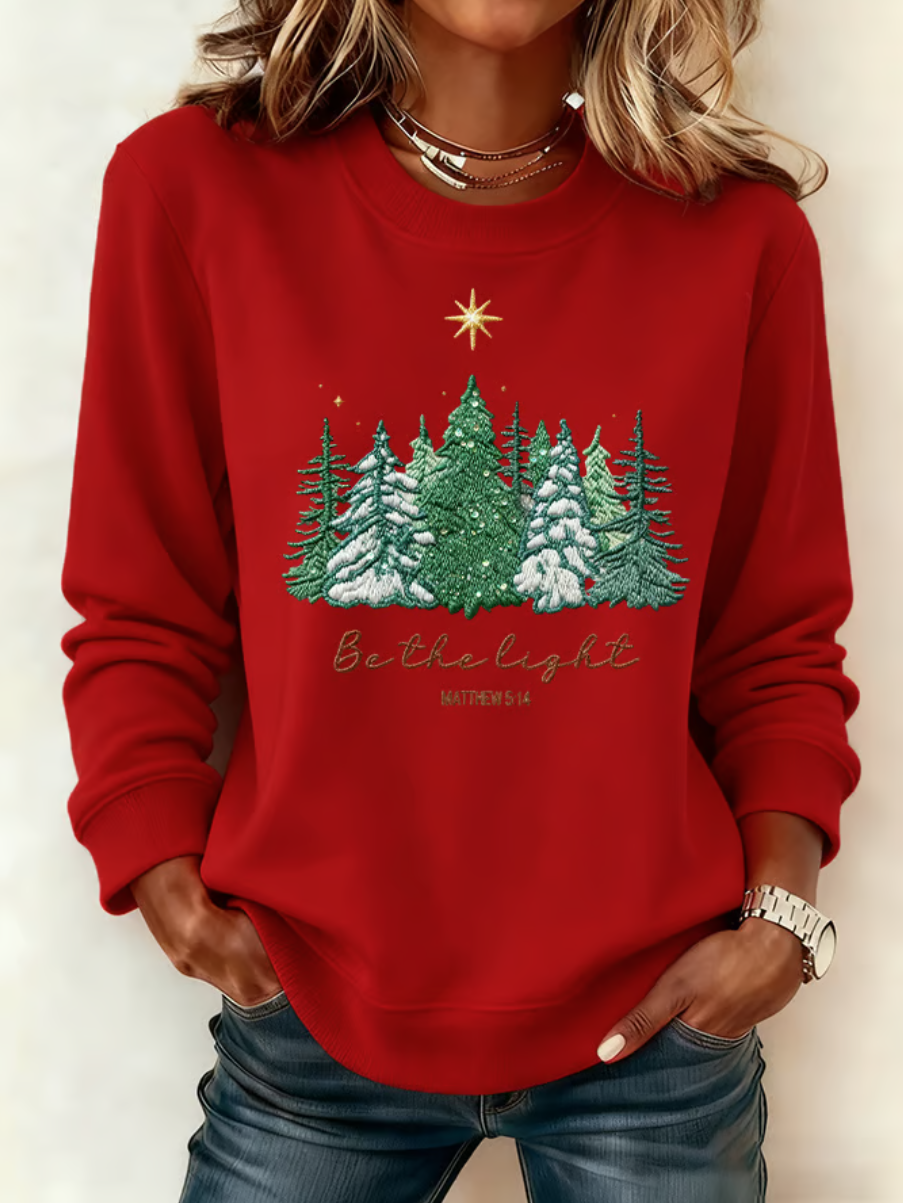 Women's Christmas Faith Print Hoodie