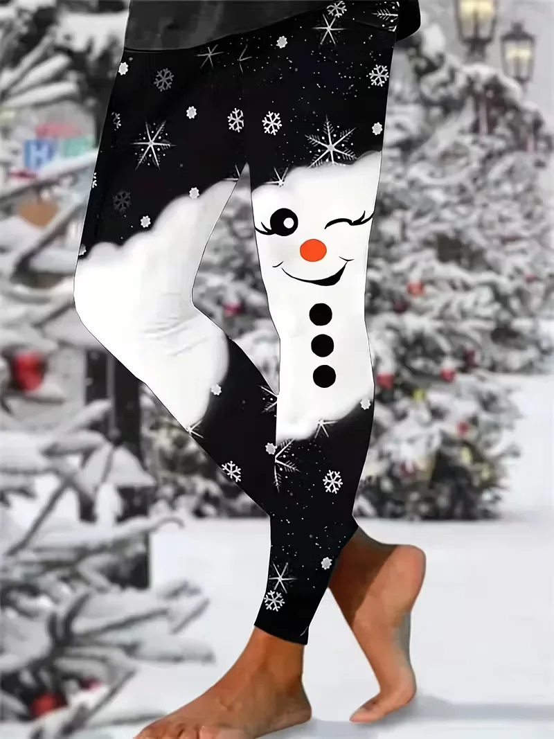 Christmas Casual Jersey Tight Leggings