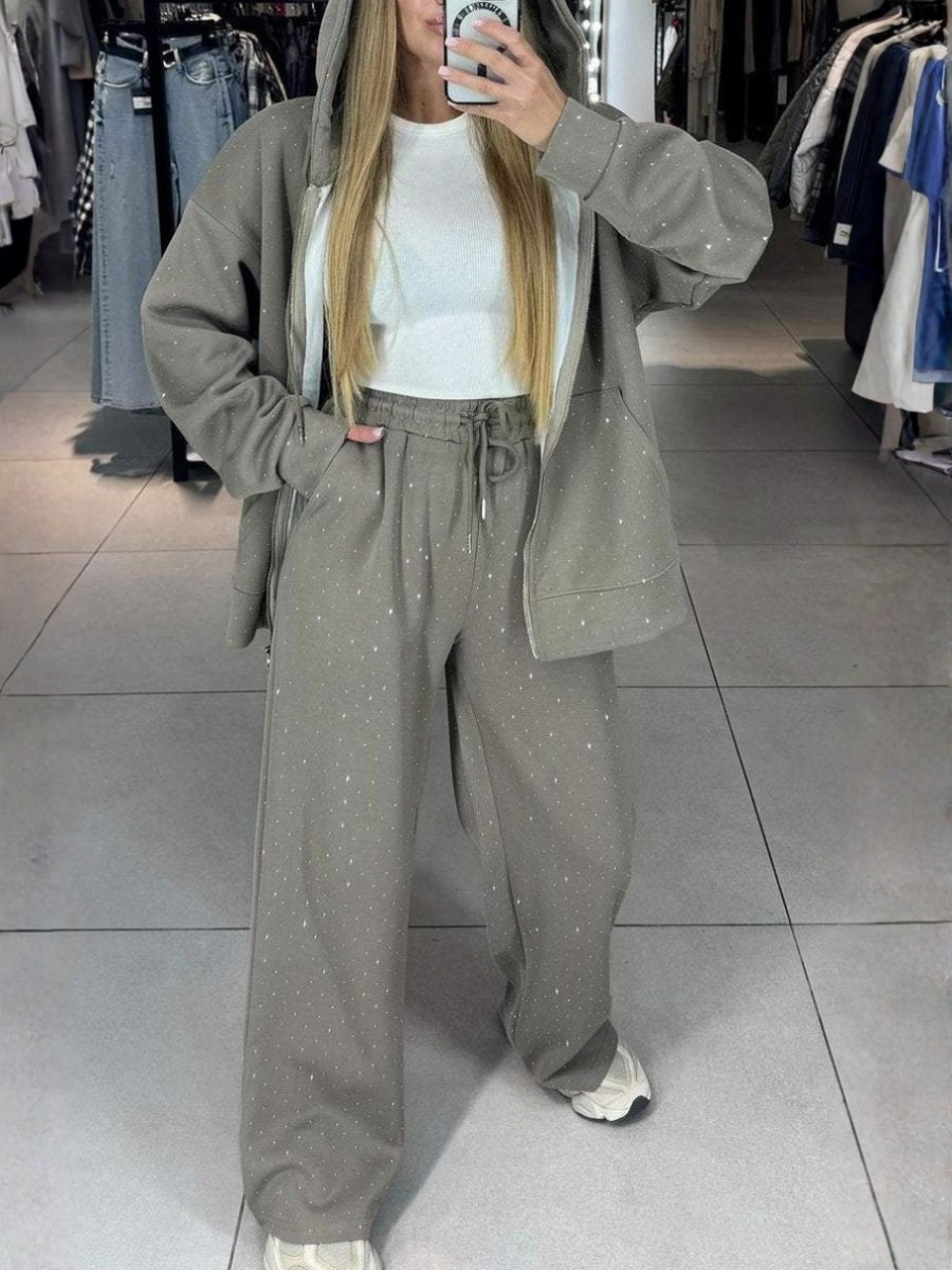 Women's Adjustable Strap Plain Daily Going Out Two-Piece Set Black Casual Spring/Fall Top With Pants Matching Set