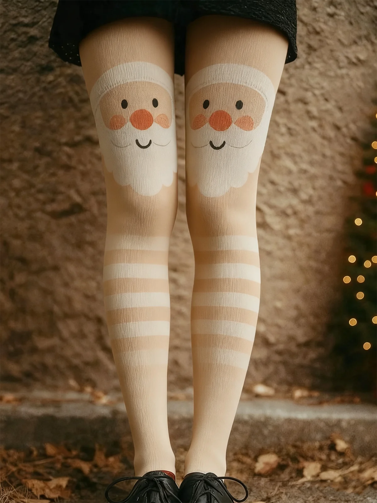 Women's Home Wear Christmas Party Slim Fit Knitted Warm And Comfortable Leggings