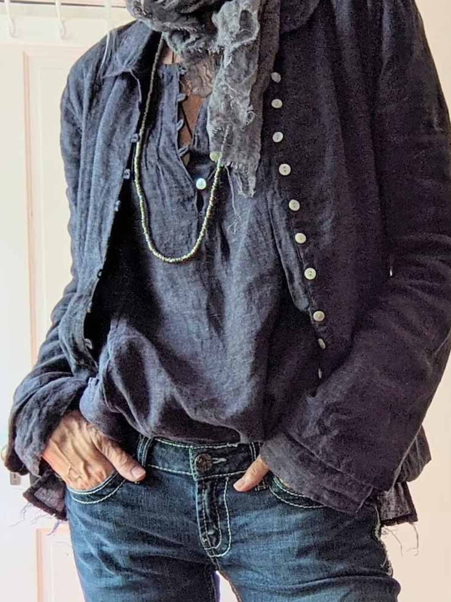 Casual Regular Sleeve Plain V Neck Jacket