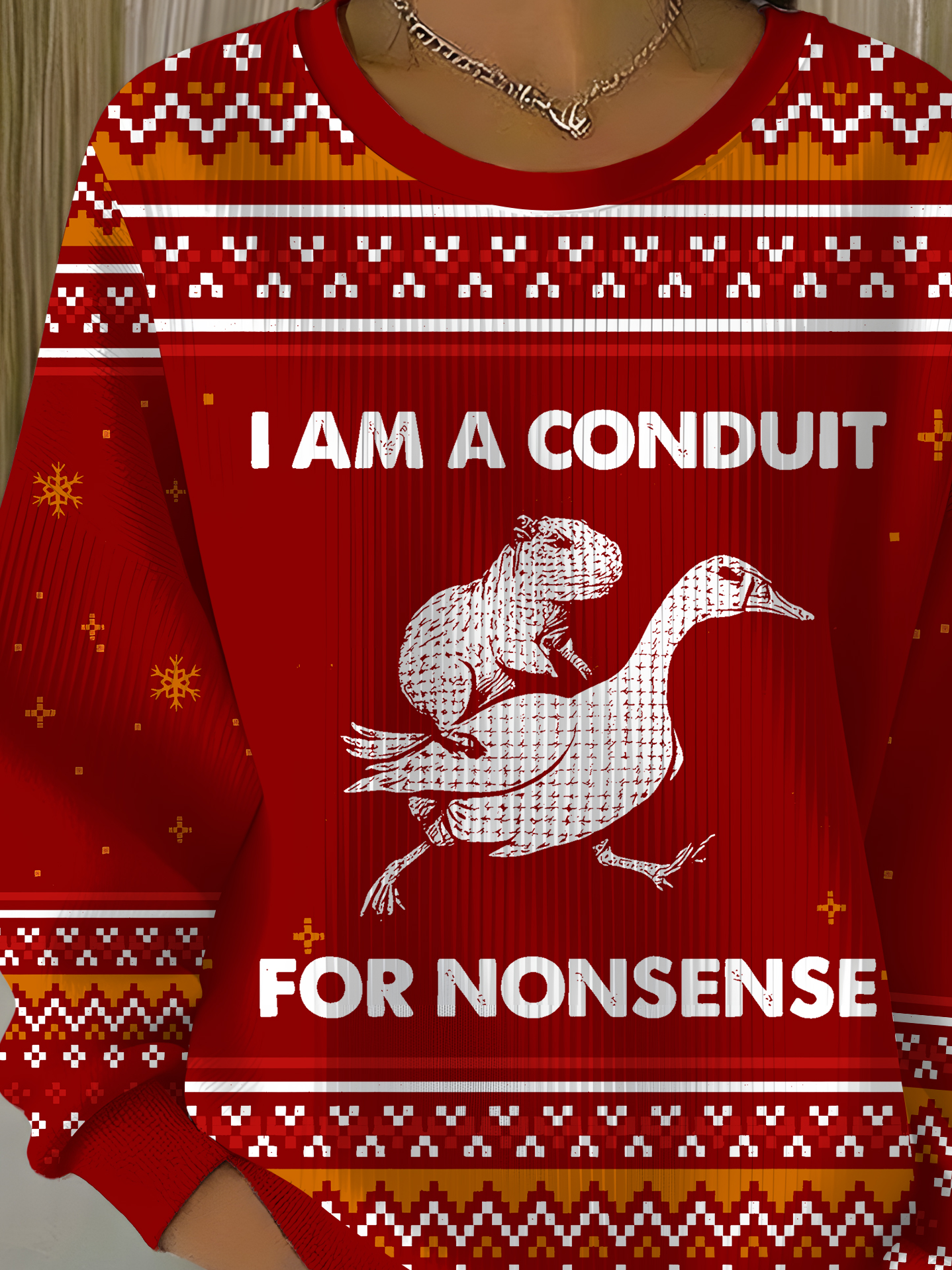 For Nonsense Ugly Christmas Sweatshirt