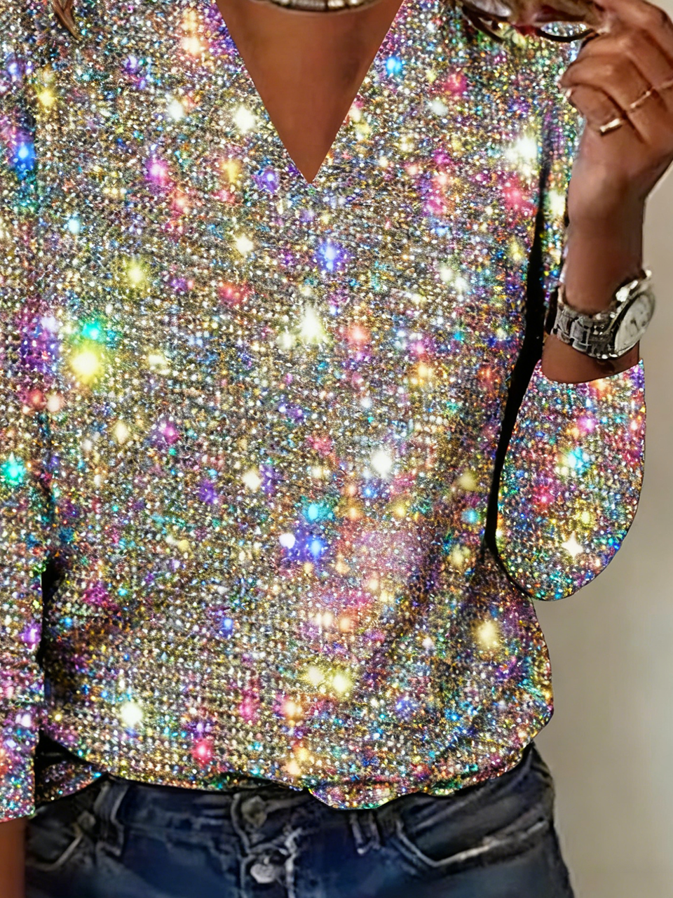 Gradient Pattern Regular Fit Sexy T-Shirt