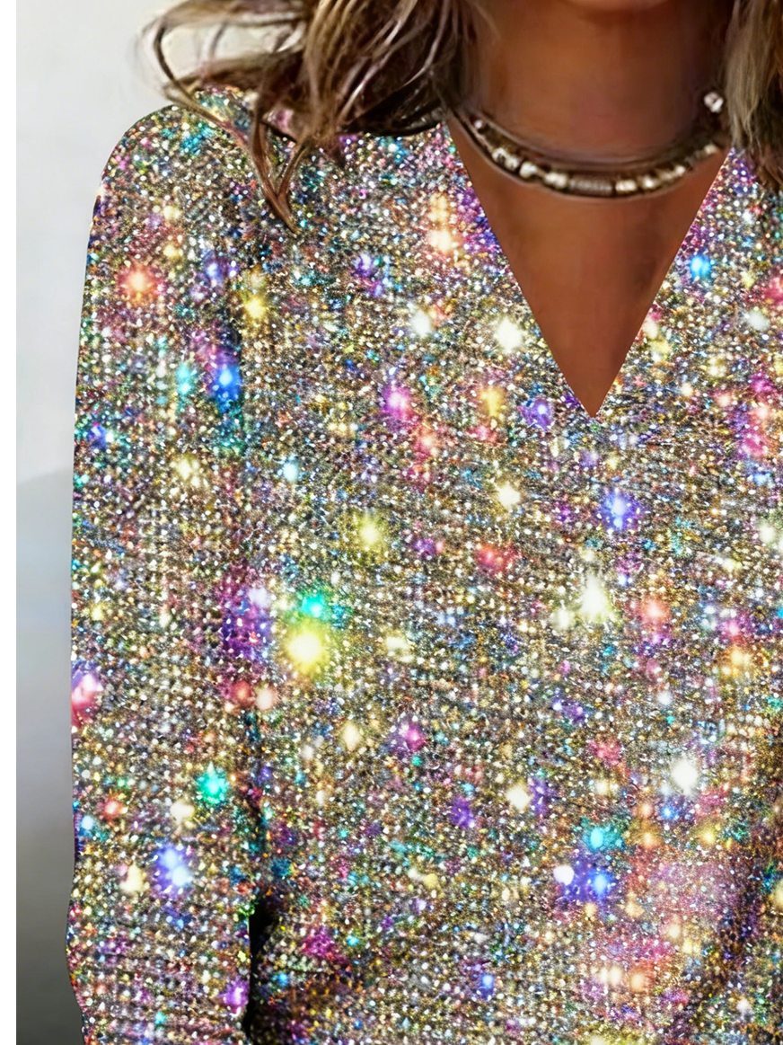 Gradient Pattern Regular Fit Sexy T-Shirt