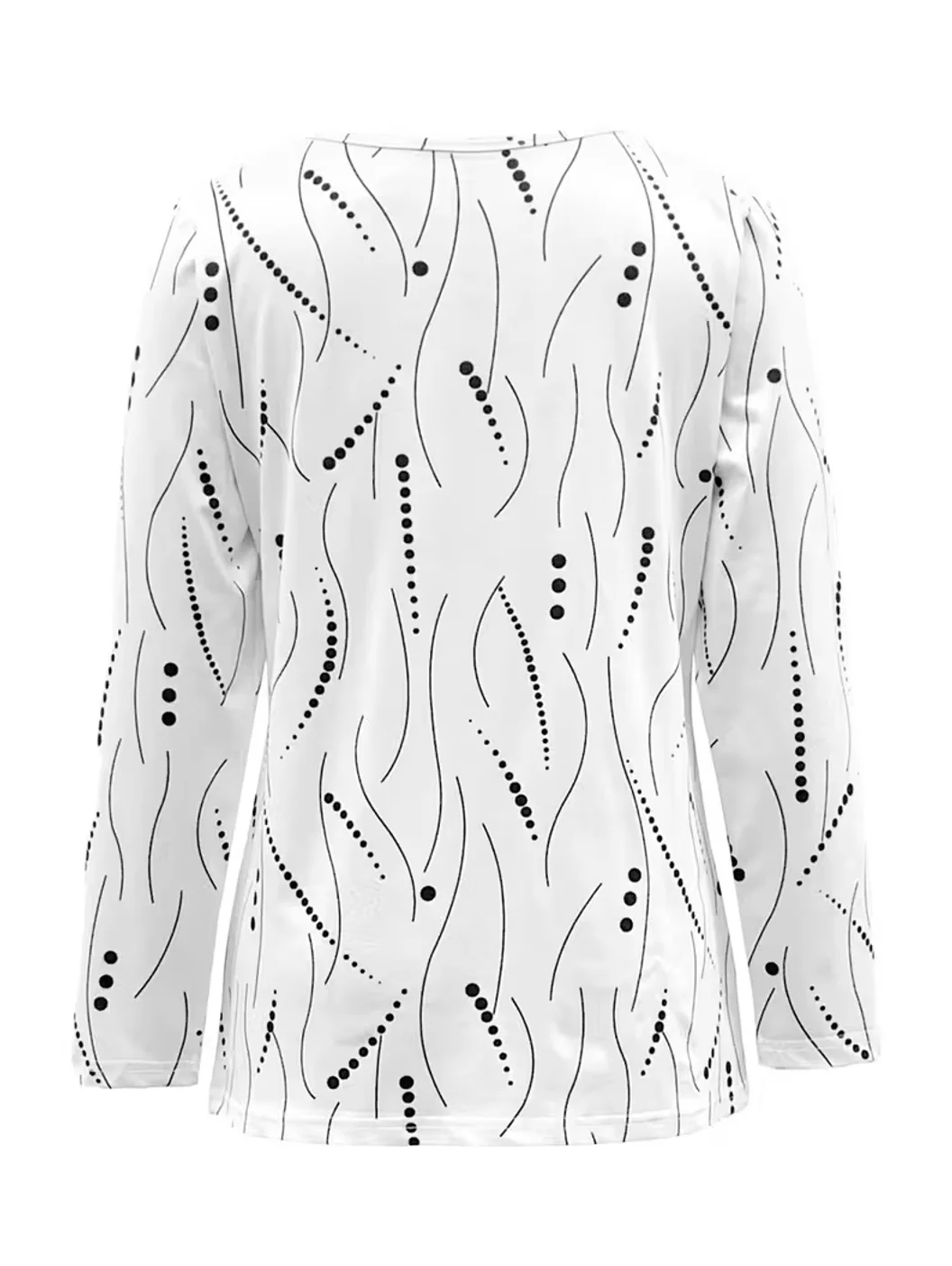 V Neck Loose Zipper Vintage T-Shirt