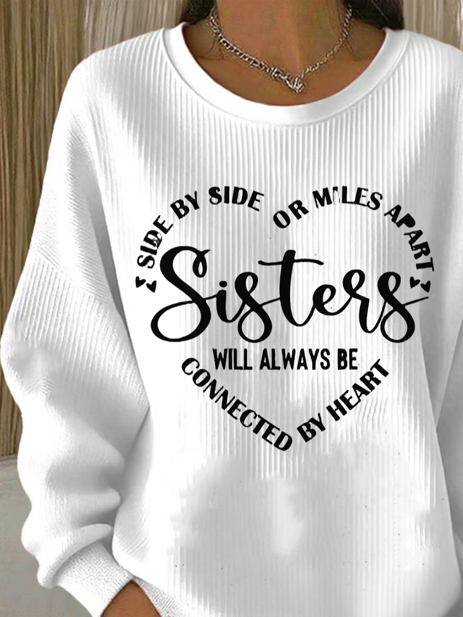 Loose Simple Letter Pattern Sweatshirt