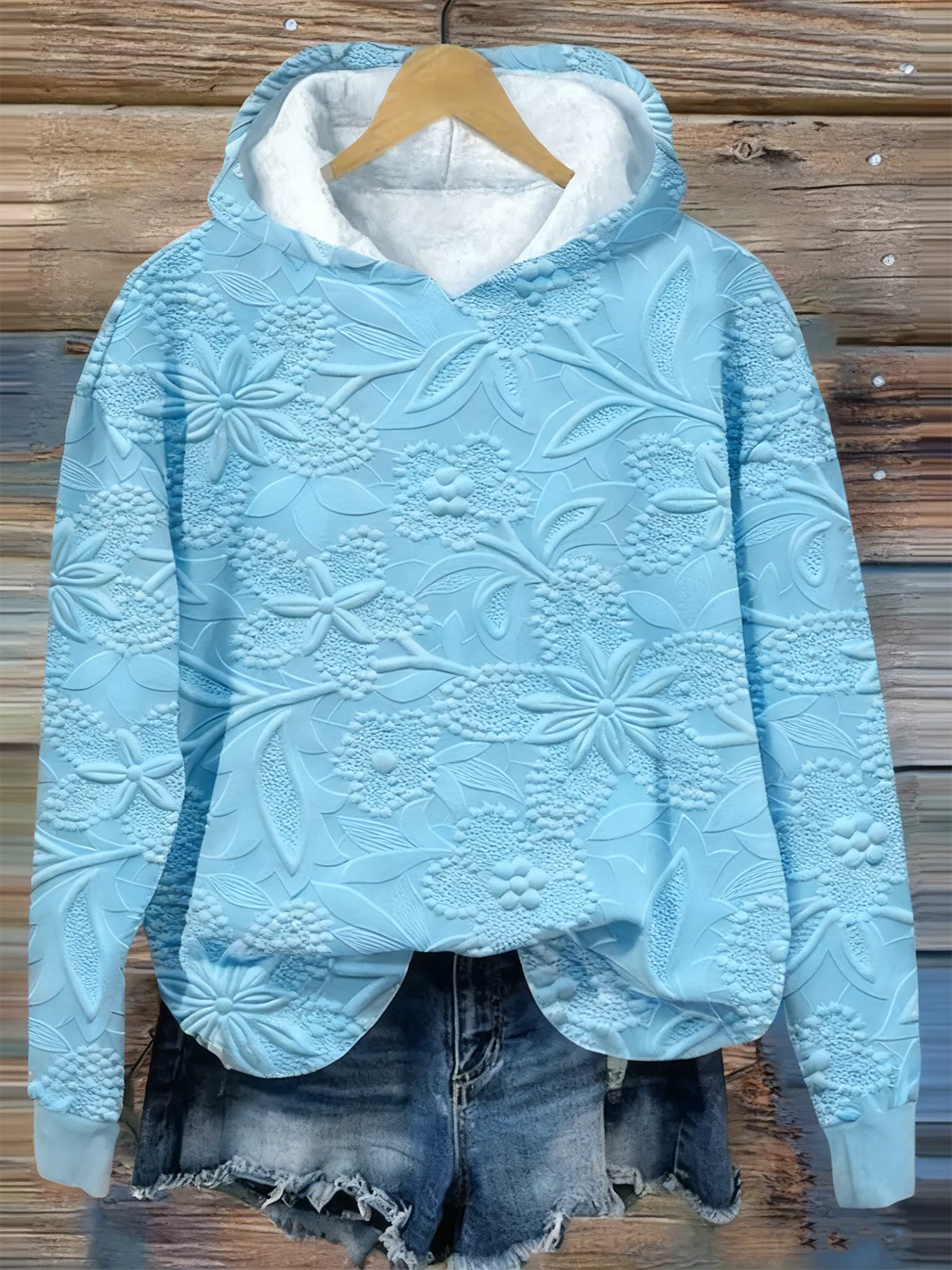 Casual Loose Cotton-Blend Hoodie