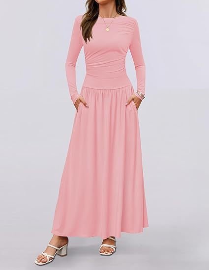 Elegant Cotton-Blend Regular Fit Dress With No