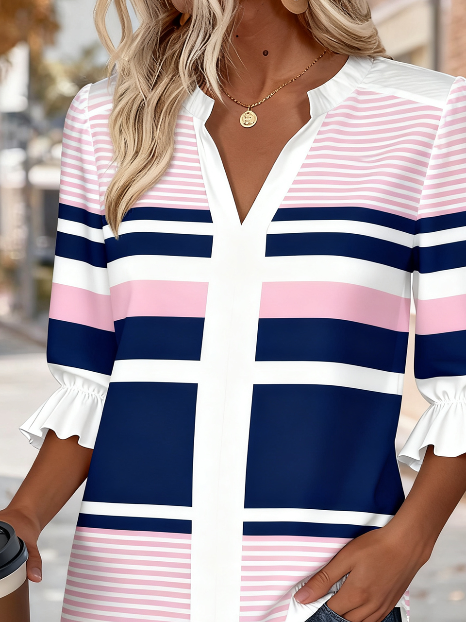 Regular Fit Striped Elegant Shirt