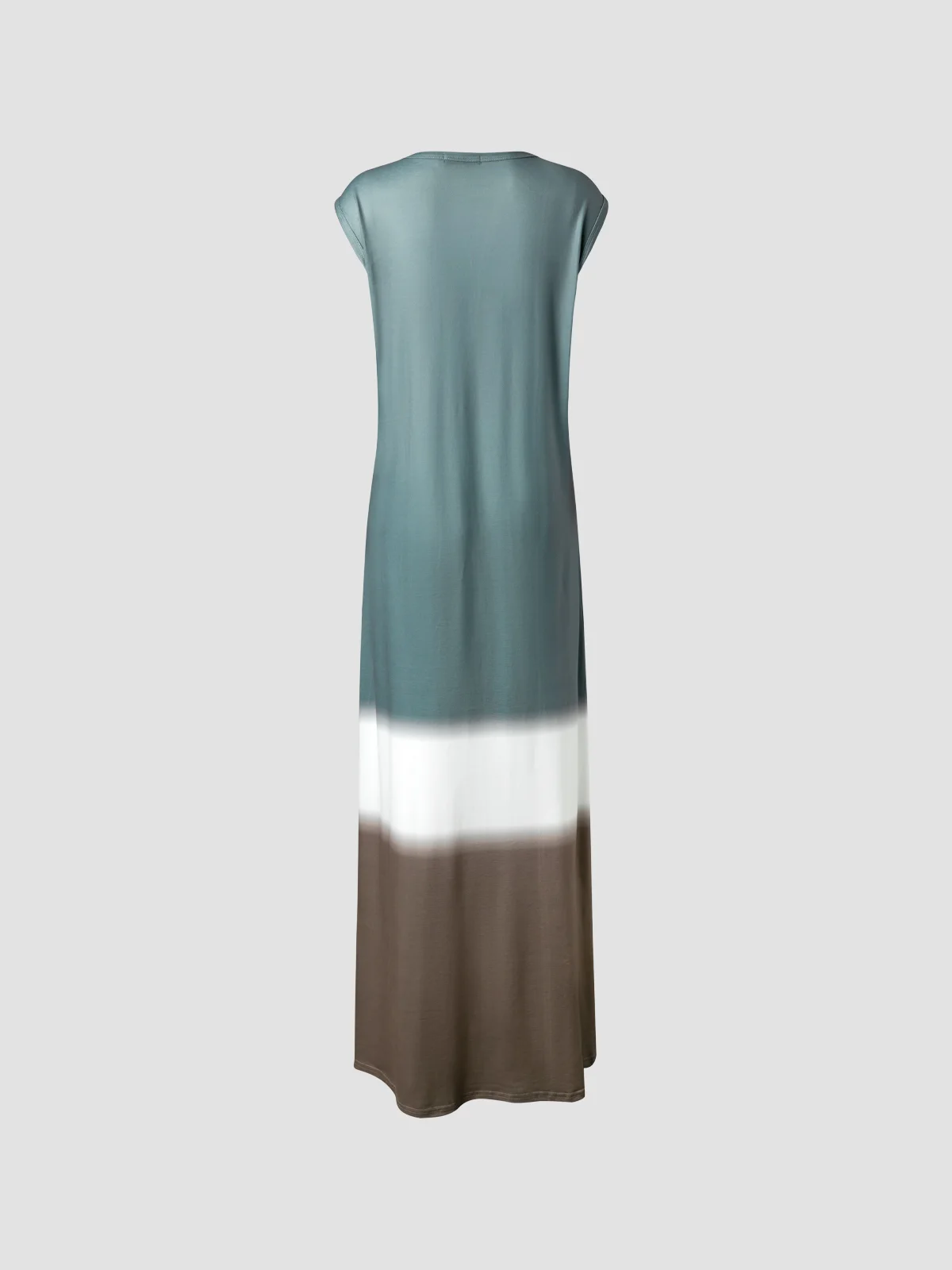 Zolucky Maxi Knitting Dress Striped Sleeveless Cotton-Blend Knitting Dress For Women