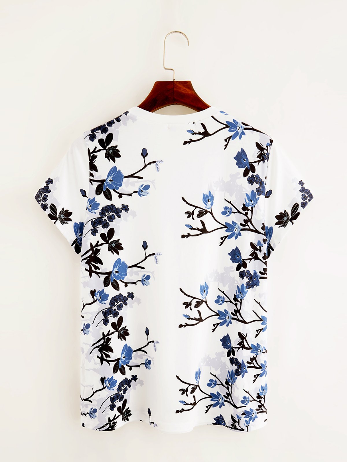 Casual Short Sleeve Round Neck Printed T-shirt