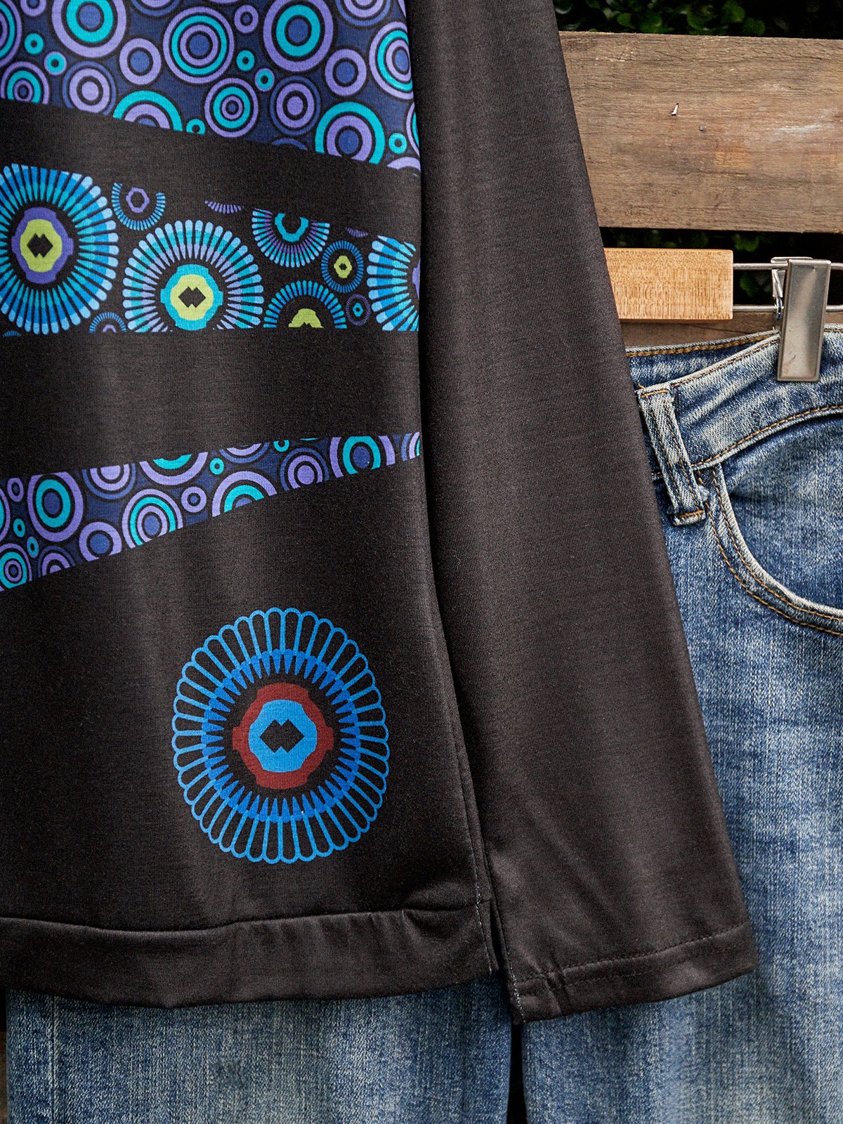 Long Sleeve Casual Printed Crew Neck T-shirt