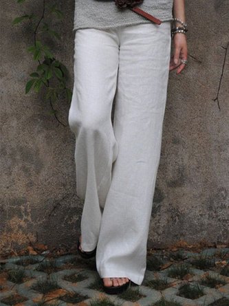 zolucky Casual Cotton Solid Pants