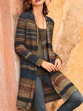 zolucky Long Sleeve Casual Knit coat