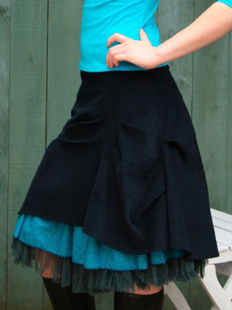 Casual Cotton-Blend Skirt