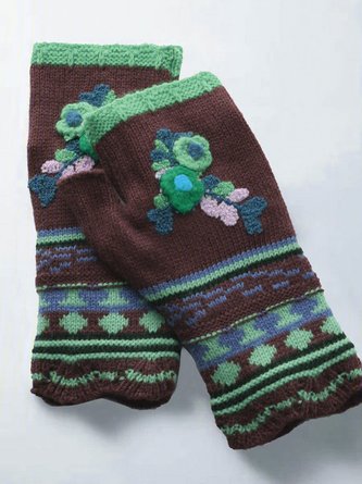 zolucky Casual Knit Gloves Handwarmers