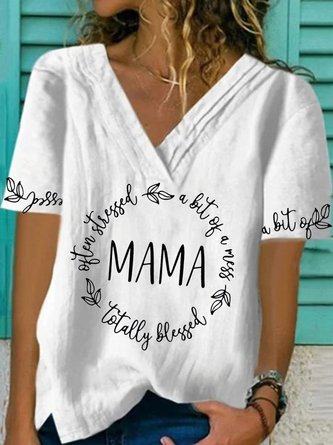 Mother's Day printed top