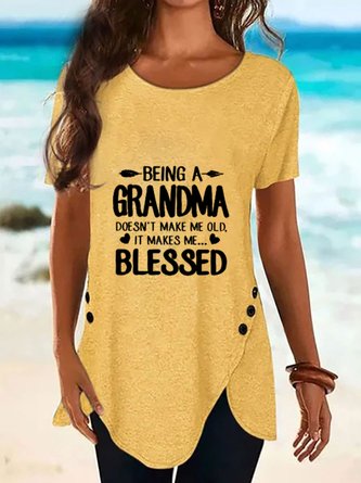 Being A Great Grandma Doesn't Make Me Old It Makes Me Blessed T-shirt