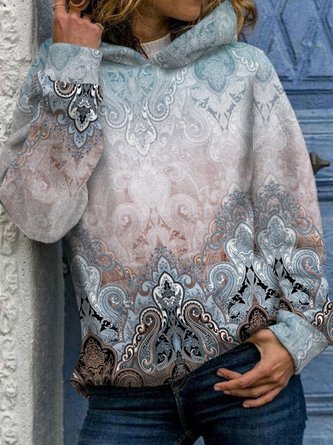 Casual Ethnic Hoodie Sweatshirt