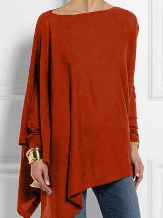 Plus Size Long Sleeve Casual T-shirt