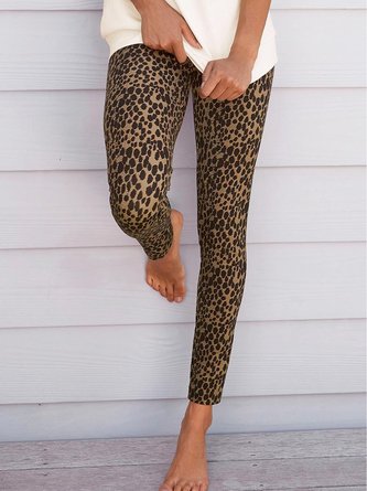 Leopard Tight Casual Leggings