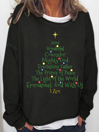 Womens Christmas Jesus Sweatshirt
