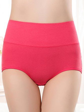 Cotton Breathable High Waist Briefs