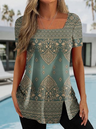 Jersey Casual Ethnic Shirt