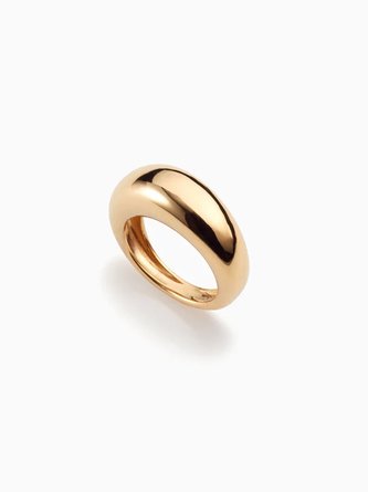 Trendy Silver Metal Rings Casual Urban Women's Jewelry