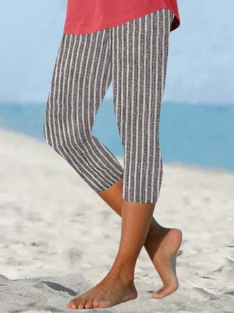 Tight Striped Vacation Leggings